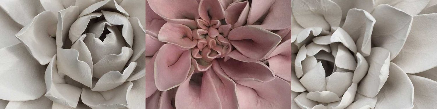 Ceramic Flowers - Dahlia Flower Wall Art